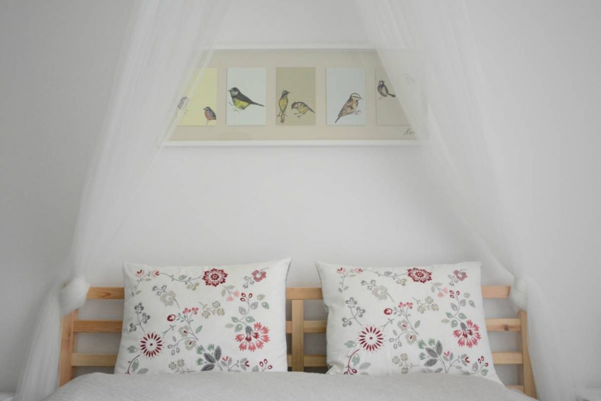 Baldachim nad łóżkiem diy