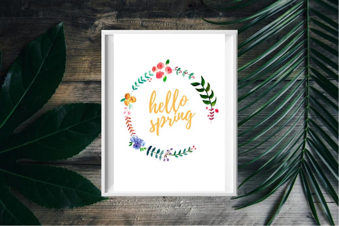 Wiosenny plakat do druku - za darmo