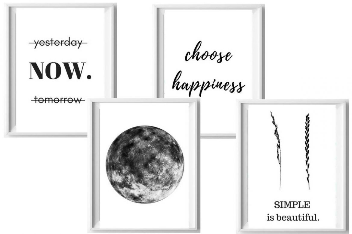 4 czarno-białe plakaty do pobrania za darmo